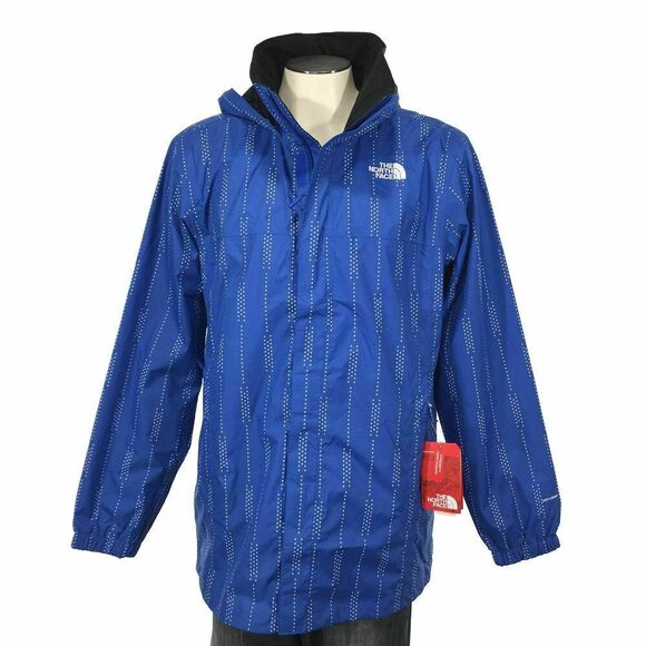 NWT‎ The North Face Resolve Parka Jacket L Stripe Rain Coat Waterproof Mens - Picture 1 of 11
